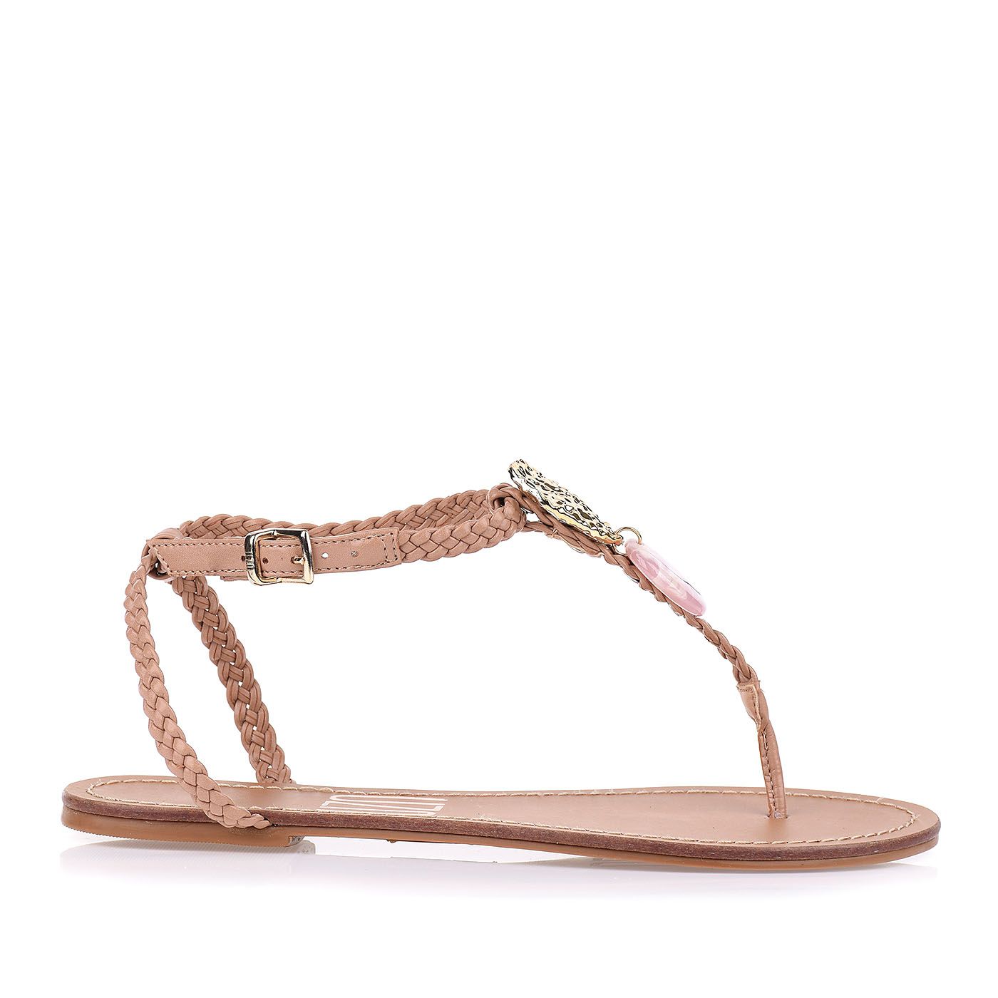 Rasteira Eco New Couro Nude