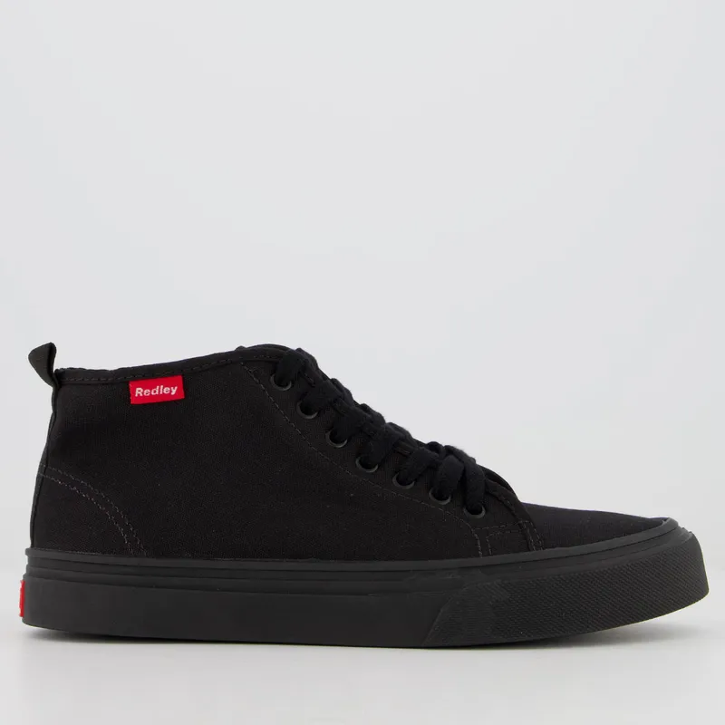 Tênis Redley Originals Cano Médio All Black