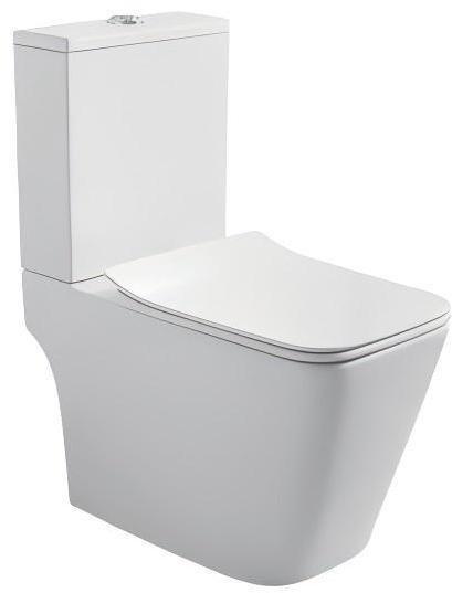 Vaso Sanitário Acqua Com Caixa Acoplada Aluv Ja0416 Assento SoftcloseAcionamento 3/6litros Com Acessórios Branco