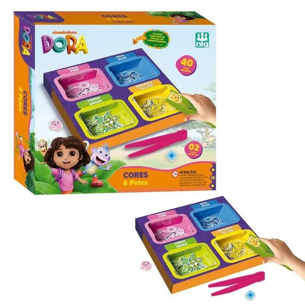 JOGO EDUCATIVO CORES E POTES DORA - NIG
