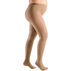 Meia-Calça Sigvaris Materna 20-30mmHg Aberta Bege G1