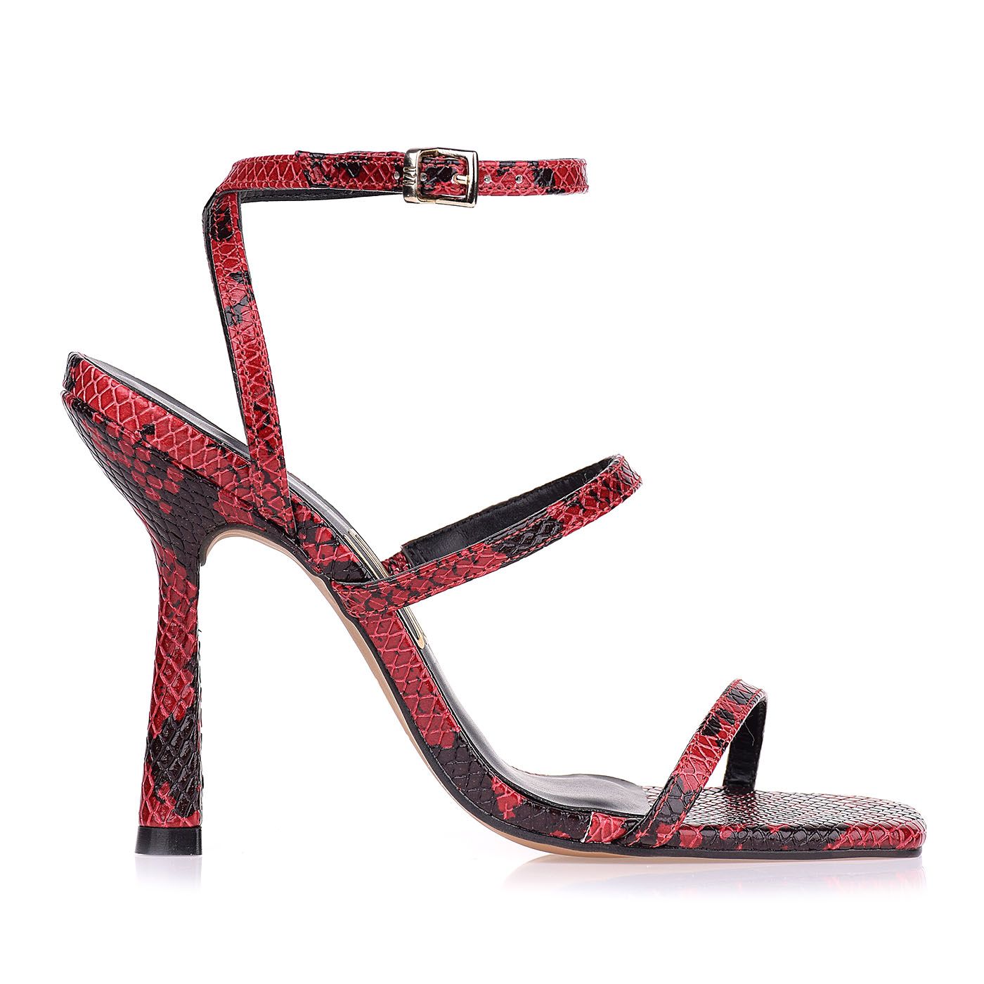 Sandália Salto Flare Alto Straps