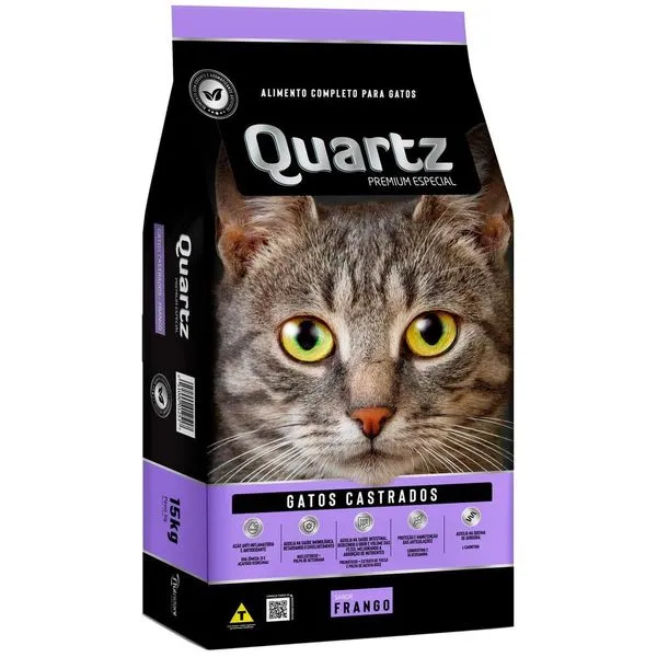 Ração Quartz Gato Castrado Frango 10,1kg (MP)