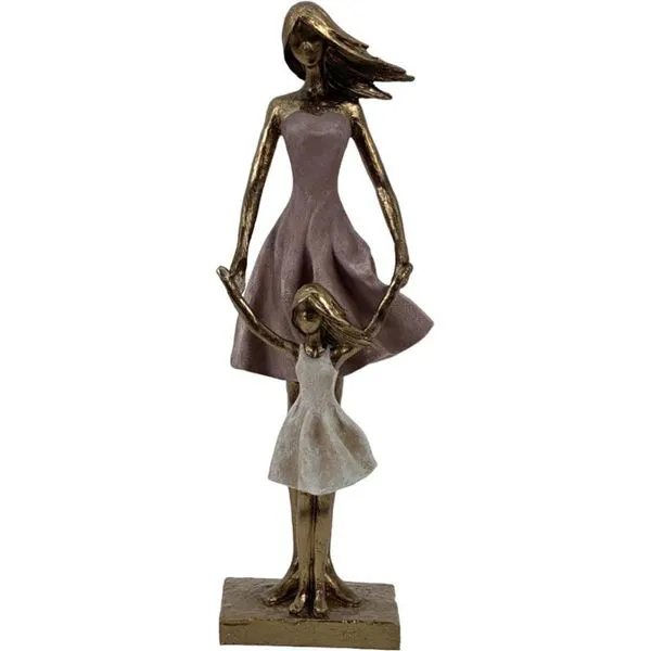 Adorno Mãe e Filha Noritex Dourado 437-4220087
