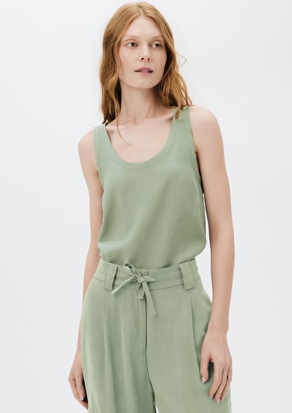 Regata Feminina Em Peach Touch - Verde M