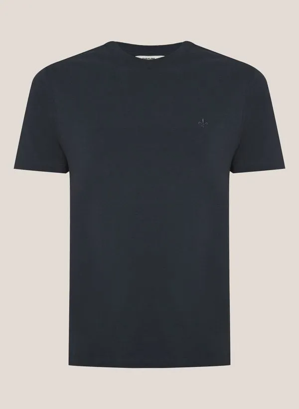 Camiseta Regular Fit Mescla Sobretinta Dudalina Masculina G