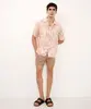 bermuda cós elástico com bolsos bege G