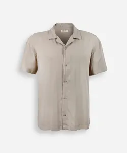 camisa juvenil oversized bege 10