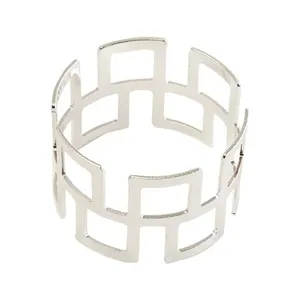 Anel Porta-Guardanapo Quadrado Vazado Sortido Ferro 2 Peças 4,5x4,5x3cm LM4132 - honeyhome