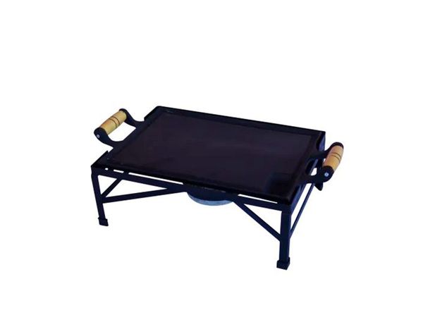 Rechaud Bifeteira Ferro Fundido Álcool 01 Fogareiro 37x27cm