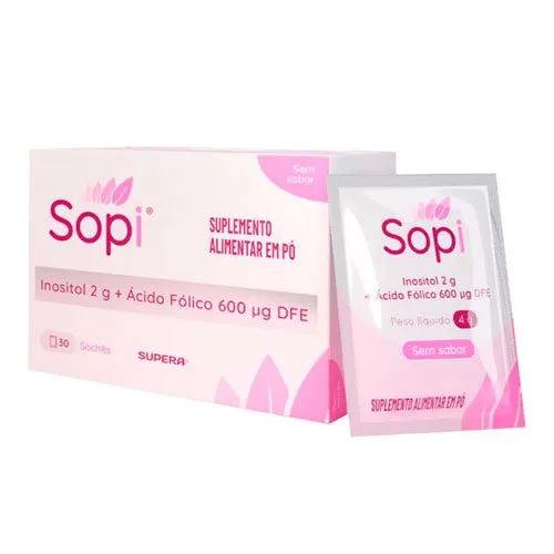 Sopi Cx 30 Saches Acido Folico+ Inositol Supera Outros