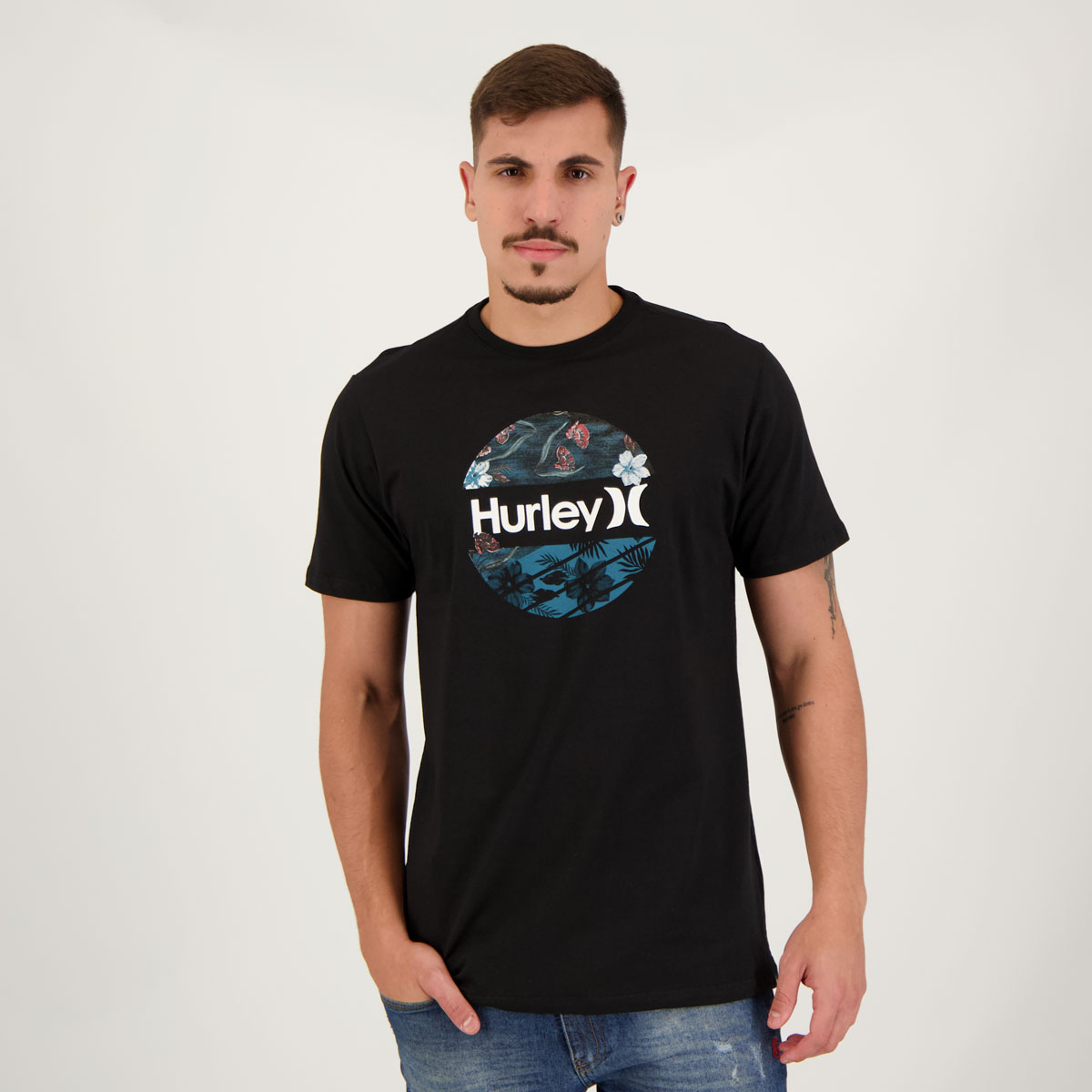 Camiseta Hurley Garden Preta