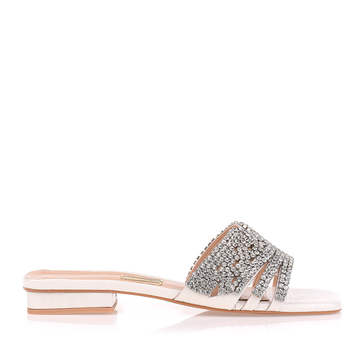 Flat Salto Baixo Croco Ice