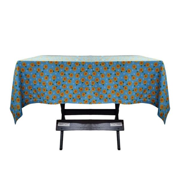 Toalha Mesa Oxford Estampado 1,50x1,50 4 Lugares Girassol