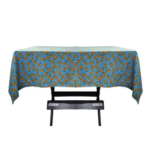 Toalha Mesa Oxford Estampado 1,50x1,50 4 Lugares Girassol