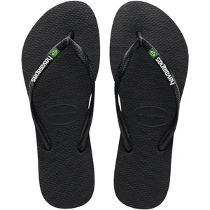 Sandália Havaianas Slim Brasil Preto Numeração 35/36