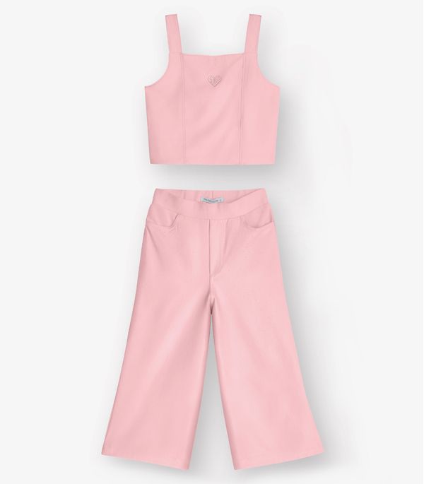 Conjunto Blusa com Calça Pantacoutr Trick Nick Rosa 10