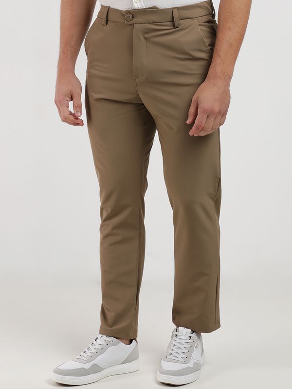 Calça Social Alfaiataria Dixie Masculina MARROM 38