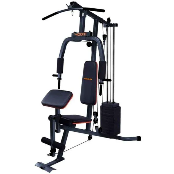 Estação De Musculação Athletic Force 400M Chumbo E Preto