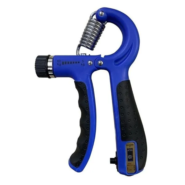 Hand Grip Modelo 2 para Exercitar Força do Antebraço e dos Dedos com Ajuste de 5 a 60 kg Azul OEM Hand Grip Modelo 2 com Ajuste de 5 a 60 kg para Força do Antebraço e dos Dedos Azul OEM