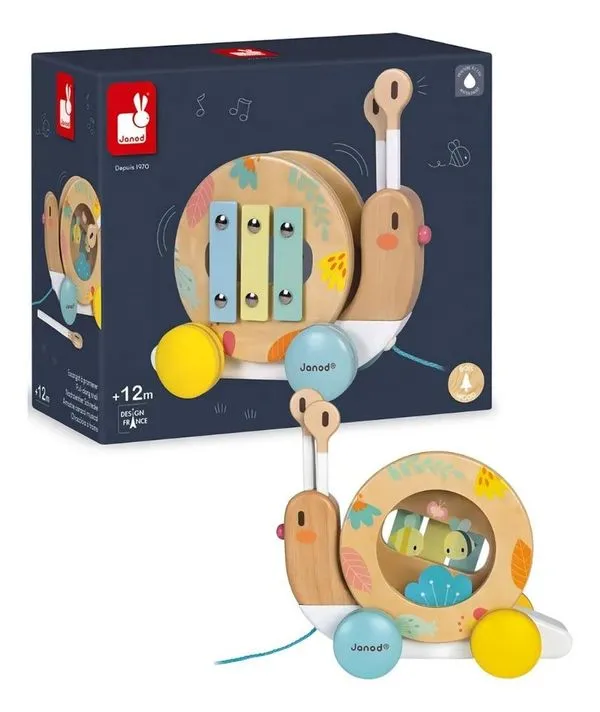 Caracol Musical Para Passear ComRodinhas Janod - J05159