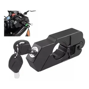 Trava Antifurto Trava Manete Freio Acelerador Moto Reforçado Trava De Moto Preta