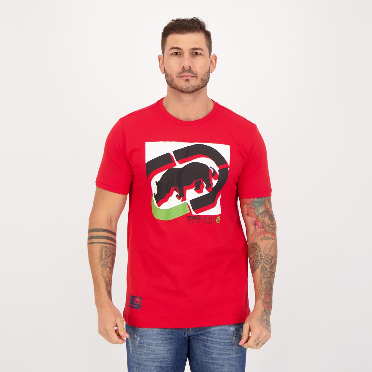 Camiseta Ecko Logo Basic Vermelha