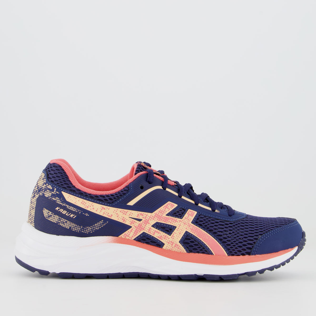 Tênis Asics Kabuki Feminino Marinho e Coral