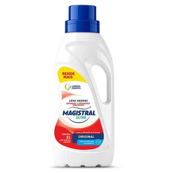 Lava Roupas Líquido Magistral Ultra Original 1l LAVA ROUPAS LIQ MAGISTRAL ULTRA 1L ORIGI