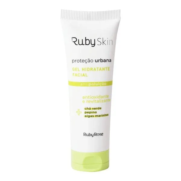 Gel Hidratante Facial Ruby Rose Proteção Urbana Chá Verde 50g