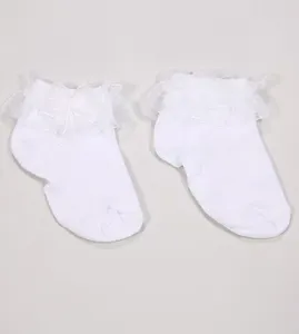 Meia Festa Detalhe - 15 Tam. 17 a 32 Branco - 29 a 32
