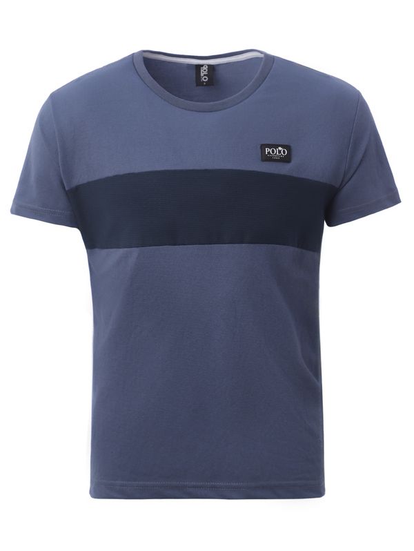 Camiseta Manga Curta Masculina AZUL P