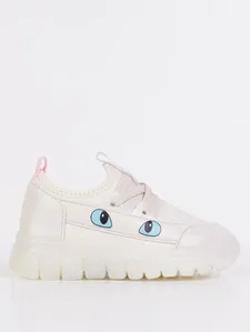 Tênis com Led Novopé Infantil Para Menina - BRANCO 22