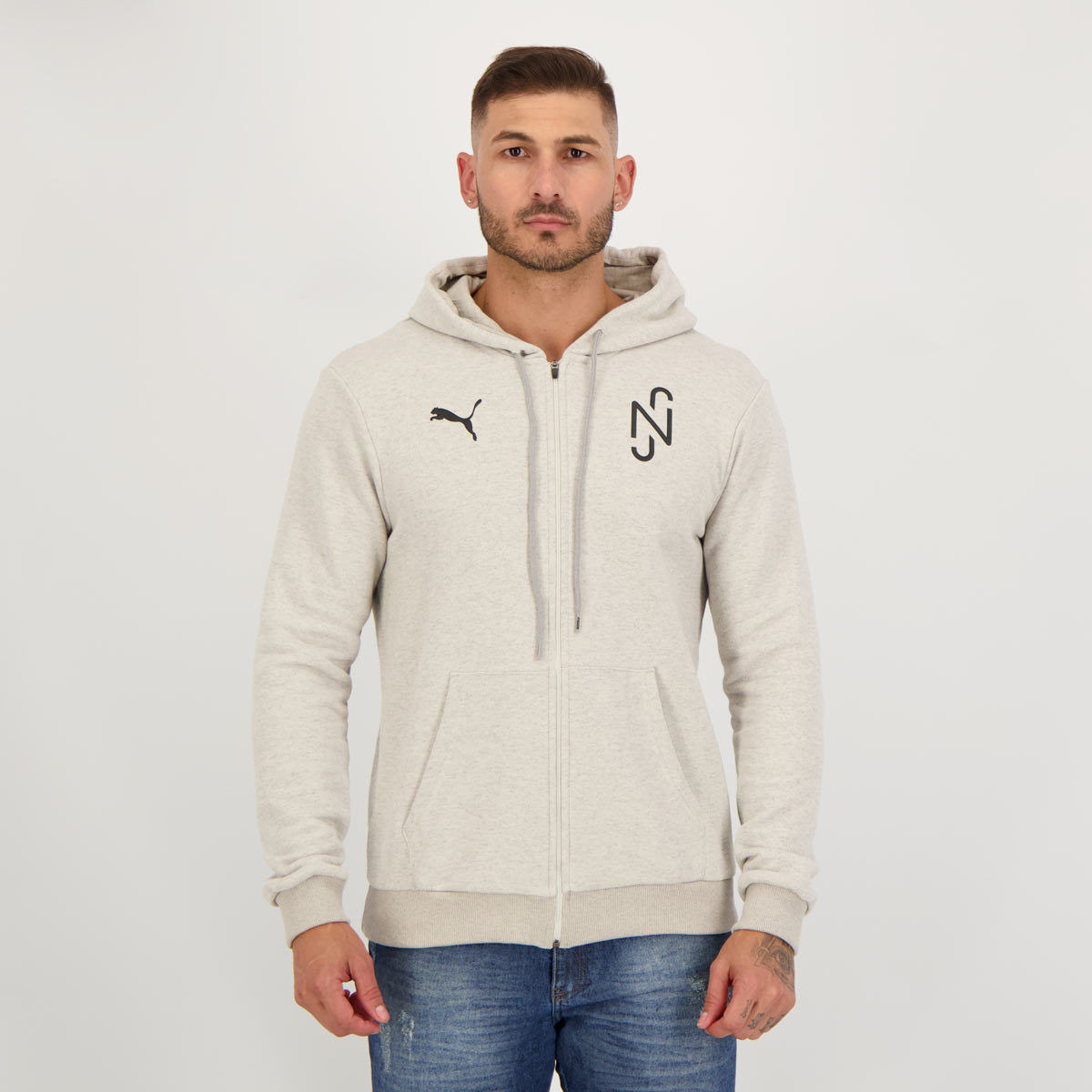 Jaqueta Puma Neymar Jr NJR Goal Casuals Cinza