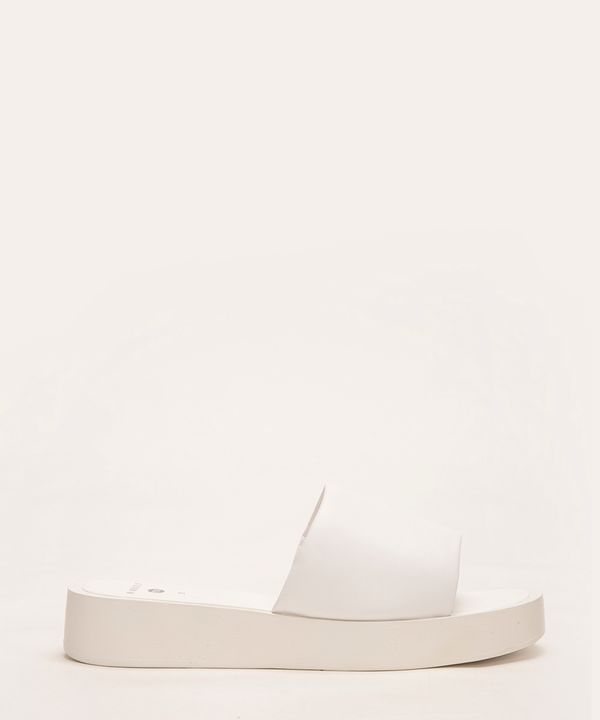 sandália flat slide mindset branco 36