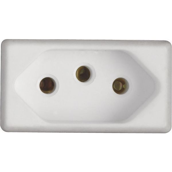 Kit 2 Modulo Tomada 2P T Tramontina 20 A 250 V Branco