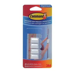 Suporte para Fios mini 4 unidades branco 3M™ Command™