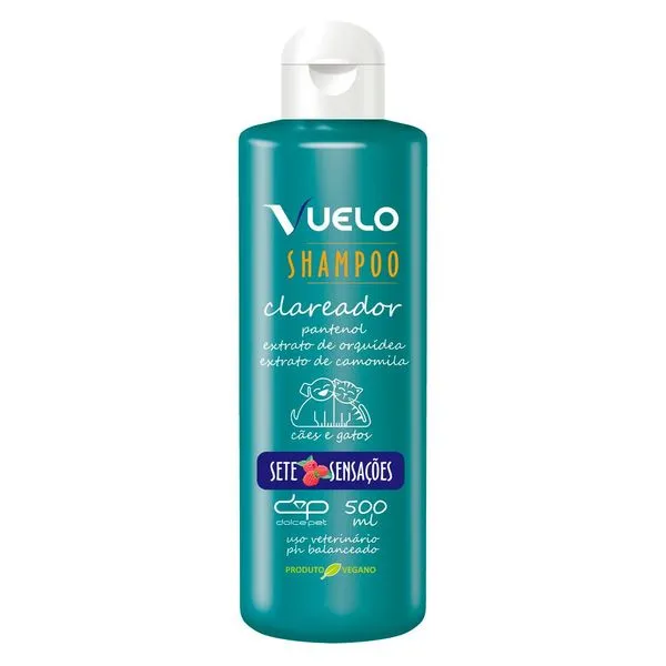 Shampoo Clareador Para Cães E Gatos Vuelo Sete Sensações 500ml (MP)