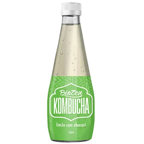 Chá Biozen Kombucha Limão Siciliano com Abacaxi 330ml