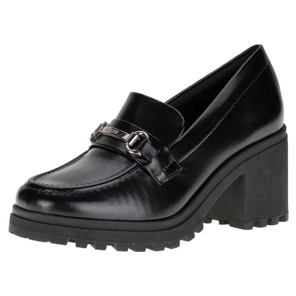 Mocassim Feminino Salto Grosso Quiz - 631968 PRETO 39