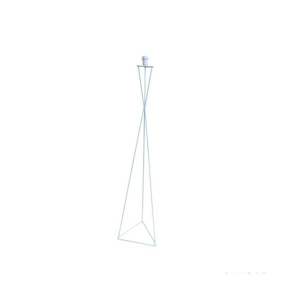 Base para abajur triangular Click 130cm branca LS Ilumina