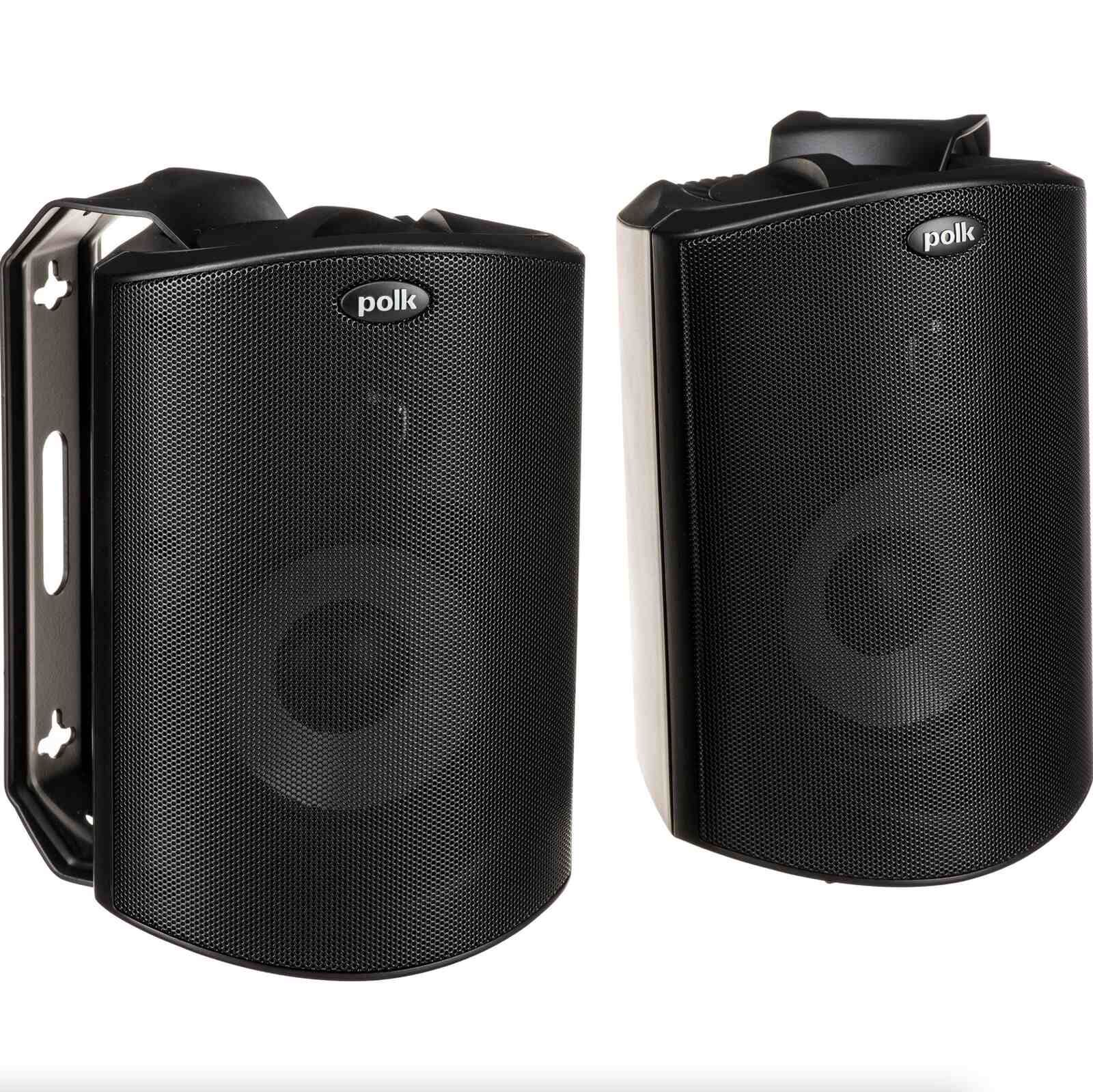 Caixa Acústica Uso externo Polk Audio Atrium 4 - Preta ( Par )