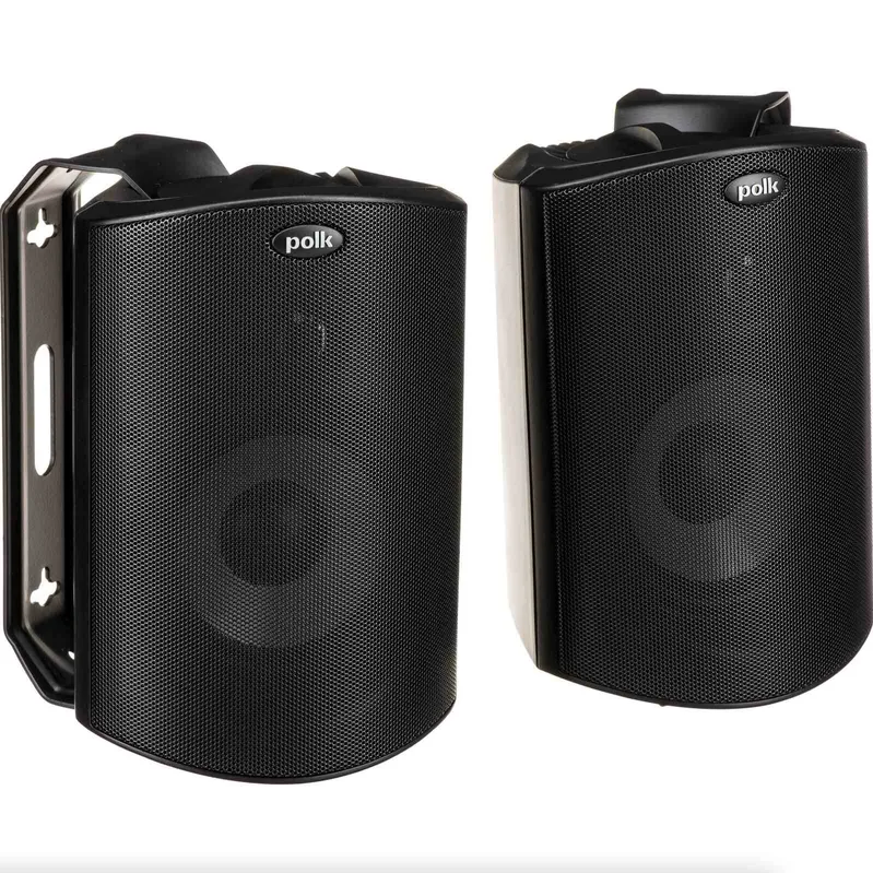 Caixa Acústica Uso externo Polk Audio Atrium 4 - Preta ( Par )