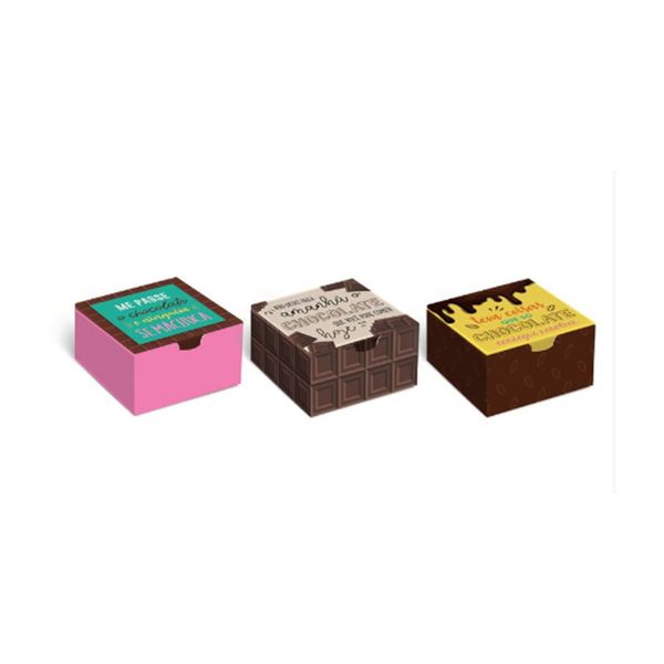 Caixa para 4 Brigadeiros Cromus 8,5x8,5x3,5cm com 10 Unidades
