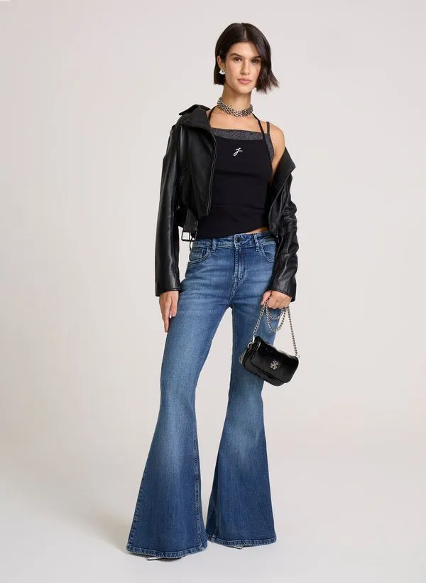 Calça Jeans Super Flare Zapala John John Feminina 32