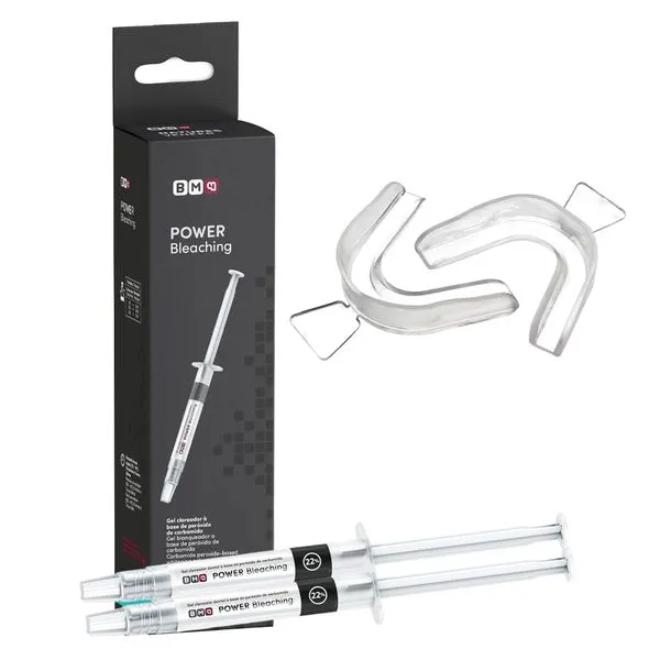 Kit 2 Clareador Dental Caseiro Moldeira Power 22% Maquira