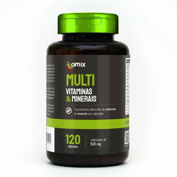 Multi Vitaminas e Minerais Omix 120 Cápsulas