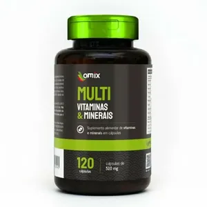 Multi Vitaminas e Minerais Omix 120 Cápsulas