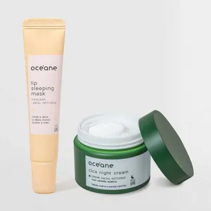 Kit Creme Facial Noturno Cica + Máscara Labial Noturna (2 Produtos) Océane Kit Creme Facial Noturno Cica + Máscara Labial Noturna (2 Produtos)