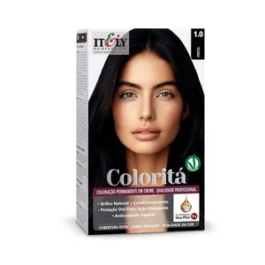 Tinta de Cabelo Itely Coloritá Coloração Em Creme 1.0 Preto 50g